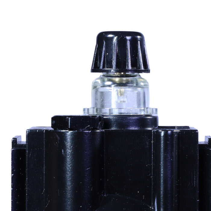 1/2" Modular Filter Regulator Lubricator – 40 Micron Filter, OSHA Lockout Slide Valve, Metal Bowls, Manual Drain, 200 PSI Max