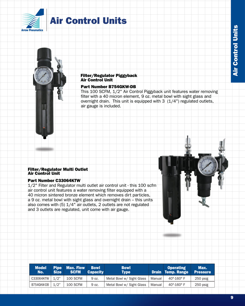 Arrow Pneumatics Hydraulic In Line Filter Tee Type 1/4 NPTF - 9052T Arrow Pneumatics Hydraulic In Line Filter Tee Type 1/4 NPTF - 9052T