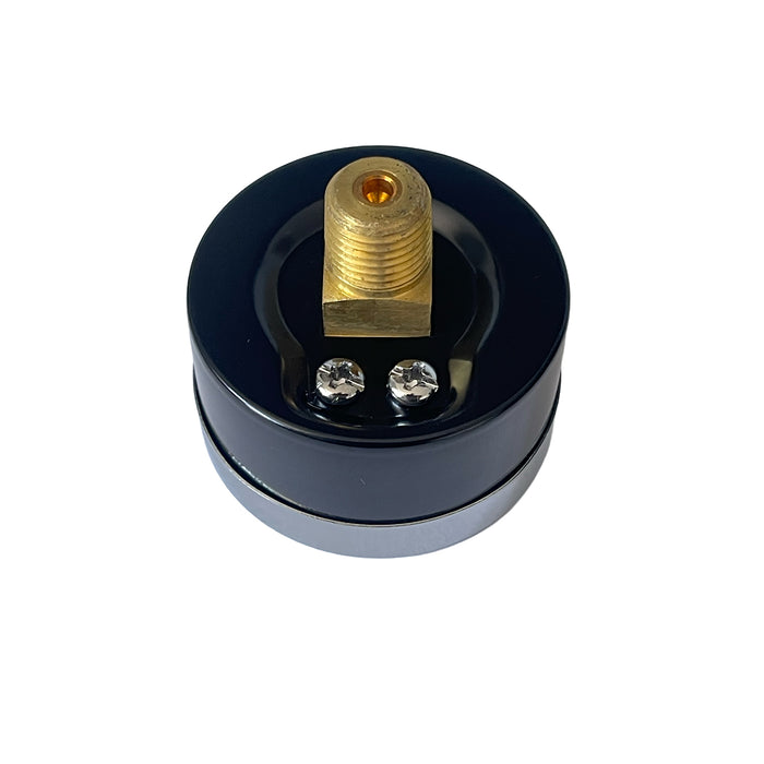 1/4" NPT Center Back Mount Pressure Gauge – 0–300 PSI, 2" Face, For Compressed Air Regulators and Systems
