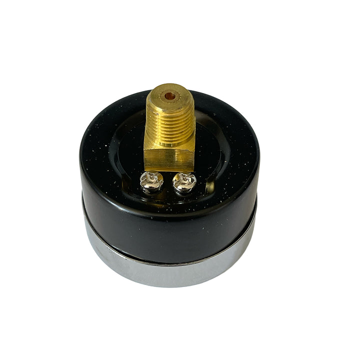 1/8" NPT Center Back Mount Pressure Gauge – 0–160 PSI, 2" Face, For Compressed Air Regulators and Systems