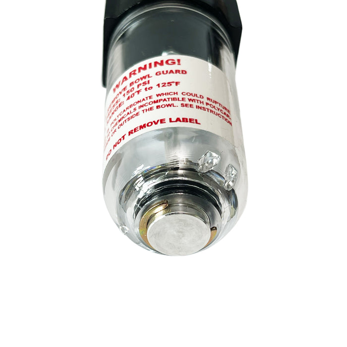 1/4" Mini Fog Lubricator – 1 oz Metal Bowl, 16 SCFM, 150 PSI Max, Low Flow Air Tool Oiler with Tamper-Resistant Knob