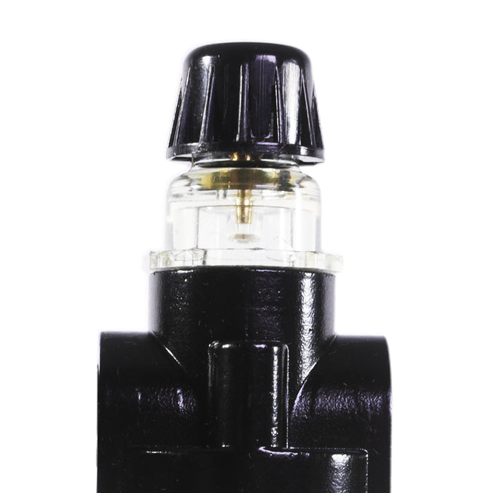 1/4" Mini Fog Lubricator – 1 oz Poly Bowl, 16 SCFM, 150 PSI Max, Fine Adjustment Screw, Low Flow Air Tool Oiler for Compact Systems