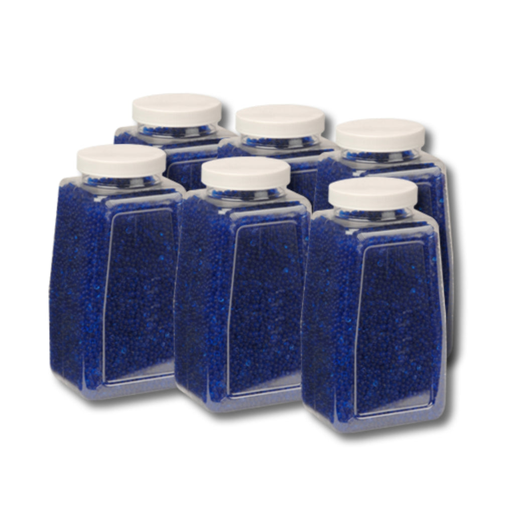 6 Pack - 1 Quart Replacement Desiccant Beads, Color-Indicating